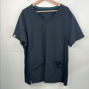Scrubstar Women's Antimicrobial Premium Performance Tonal Contrast V-Neck Scrub